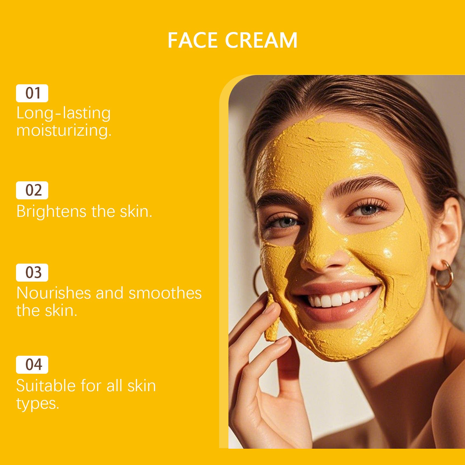 Turmeric Brightening Facial Cream with Vitamin C