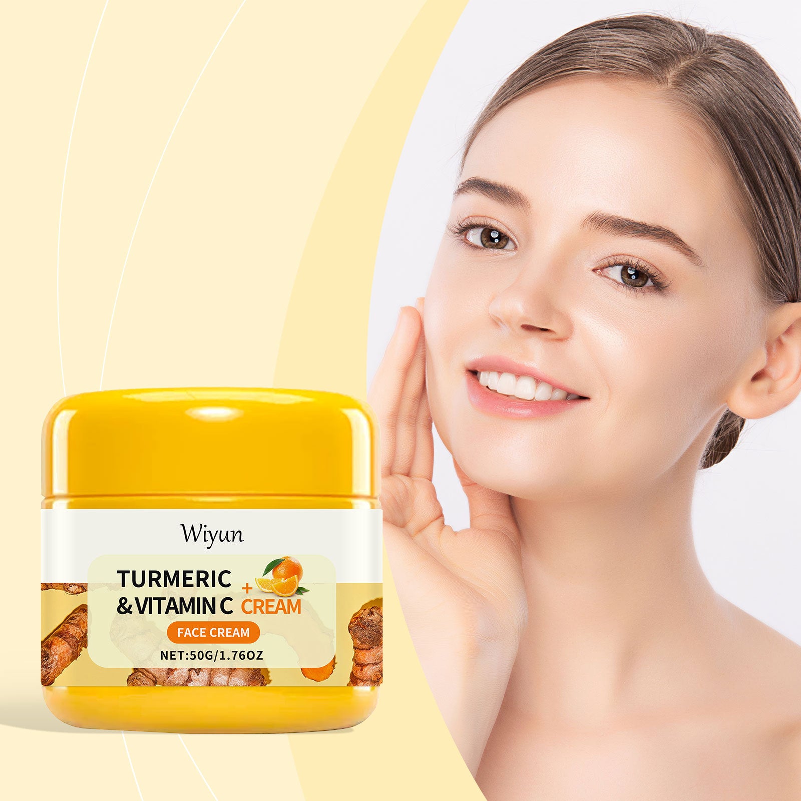 Turmeric Brightening Facial Cream with Vitamin C