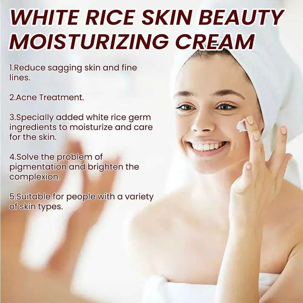White Rice Brightening Moisturizing Face Cream