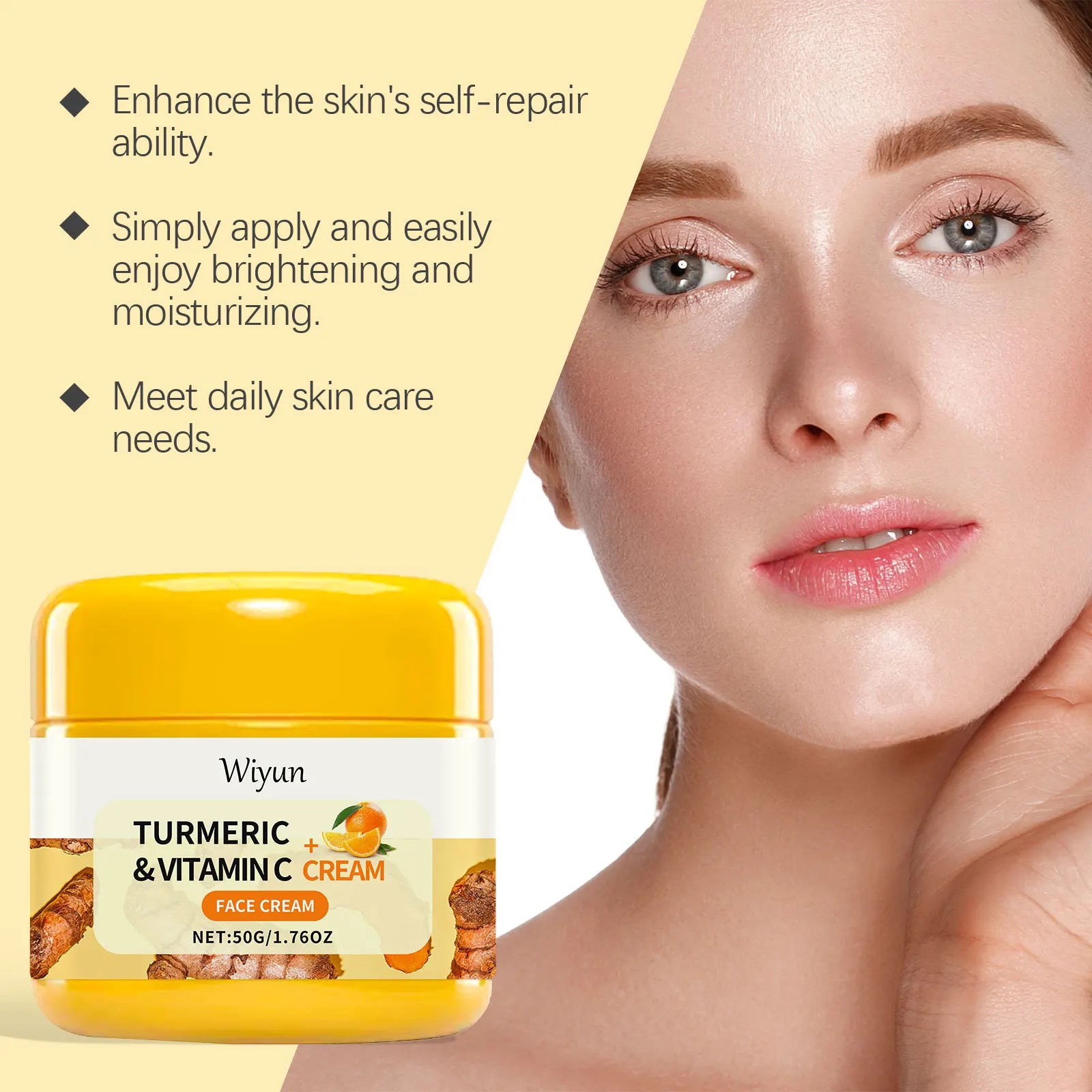 Turmeric Brightening Facial Cream with Vitamin C